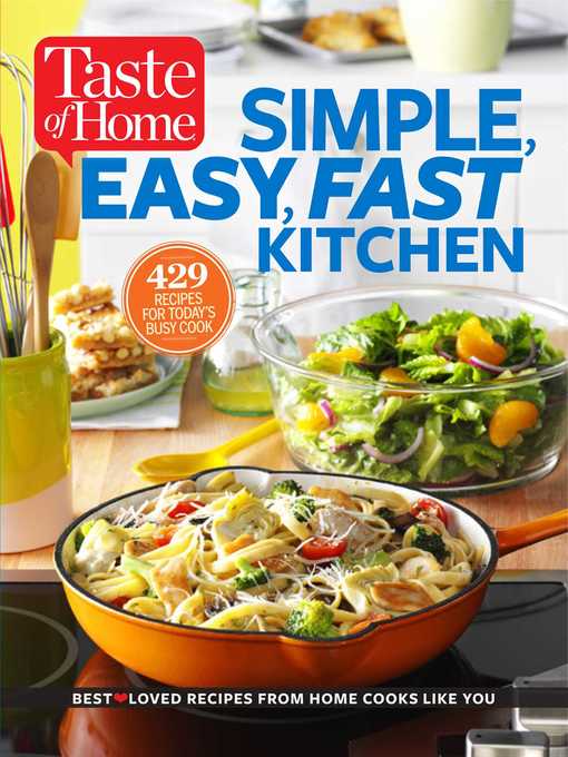 Title details for Taste of Home Simple, Easy, Fast Kitchen by Editors at Taste of Home - Wait list